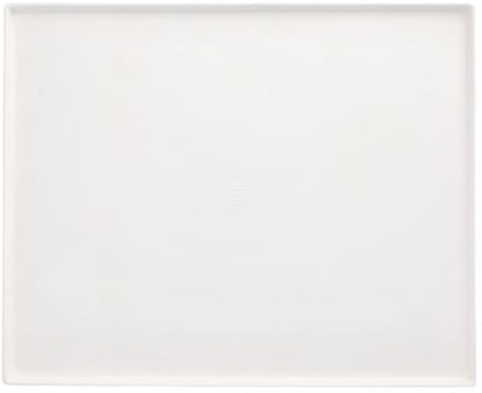 10 Serveerschalen, suikerriet pure hoekig 32,5 cm x 26,5 cm x 1 cm wit Cella