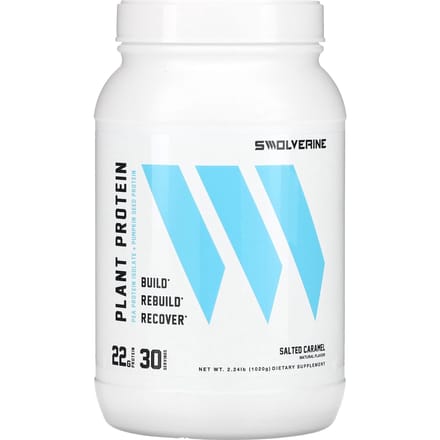 Swolverine, Protéine Végétale, Caramel Salé, 2,24 lb (1 020 g)