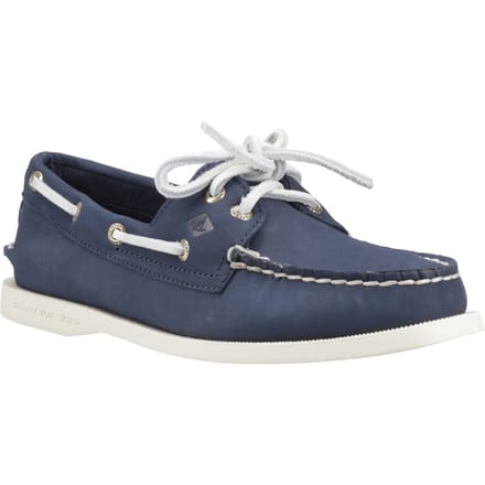 Sperry Authentic 2 Eye Dames Bootschoenen Van Leer In Marineblauw