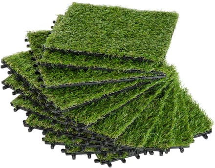 4goodz kunstgras 10st 30x30 cm dus 0,9 m2 - groen