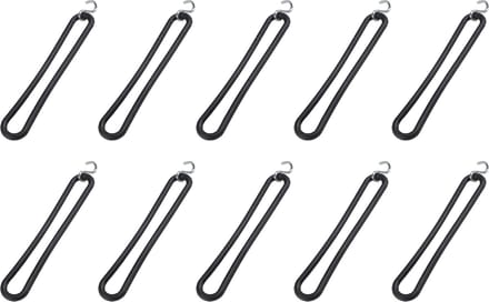 10 x Spanelastiek TIR carrosserie rubber 25 cm met s-haak, uv-bestendig