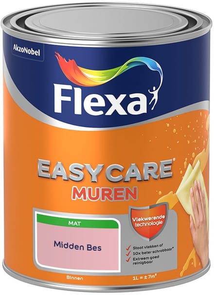 Flexa - Easycare Muren - Midden Bes - Mengverf - 1 L