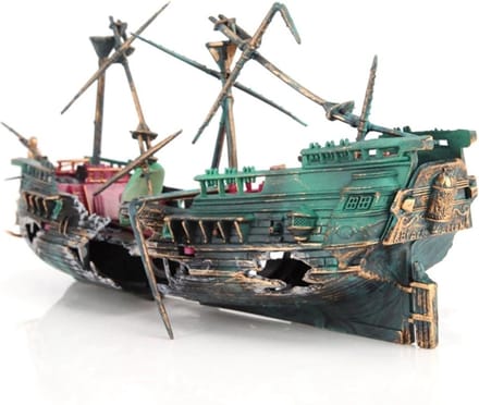 Aquarium Decoratie – Gebroken Schip – 24.5*13 cm