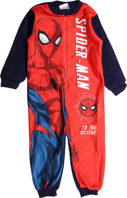 Marvel Spiderman Onesie - Pyjama / Jumpsuit / Huispak - Rood - Maat 92