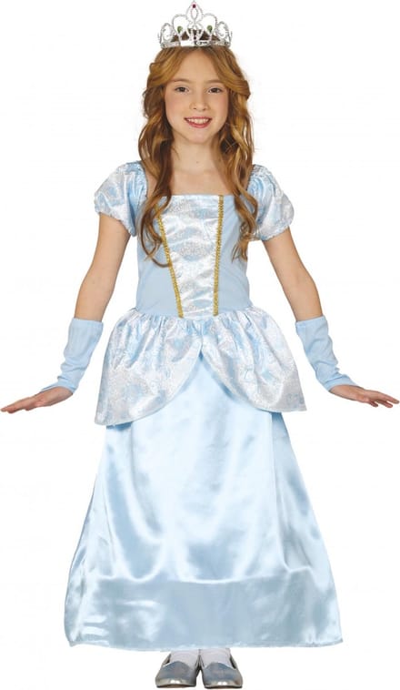 Fiestas Guirca Verkleedjurk Prinses Meisjes Blauw Maat 95-105