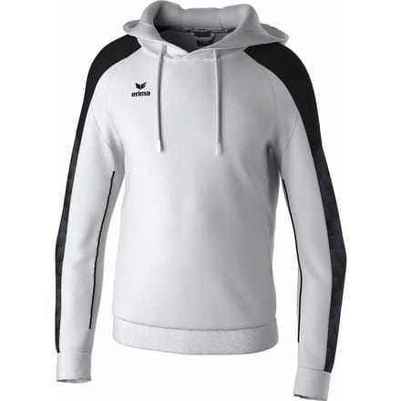 Erima Evo Star Sweatshirt Met Capuchon Kinderen - Wit / Zwart | Maat: 152