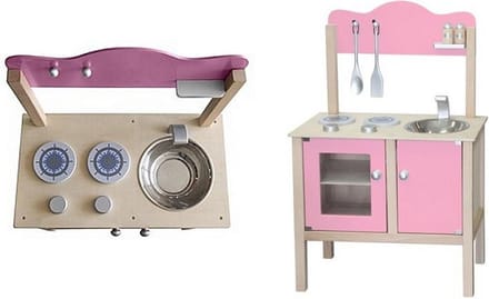 Speelkeuken - Blank / zacht roze
