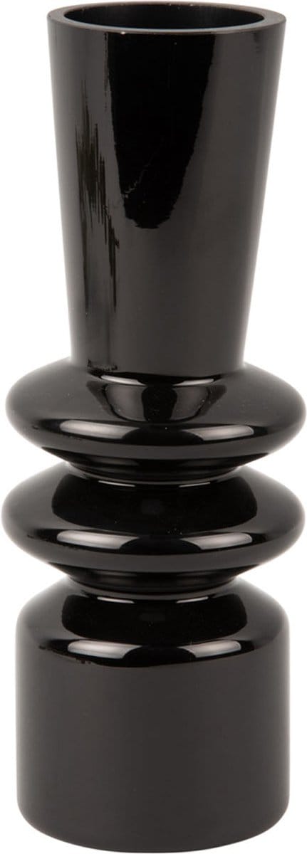 Present Time Vaas Sparkle Straight - Zwart - Ø7,5cm - Scandinavisch,Modern