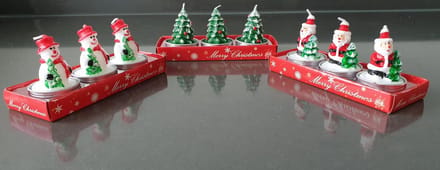 Kerst Kaars Set - 9 Stuks