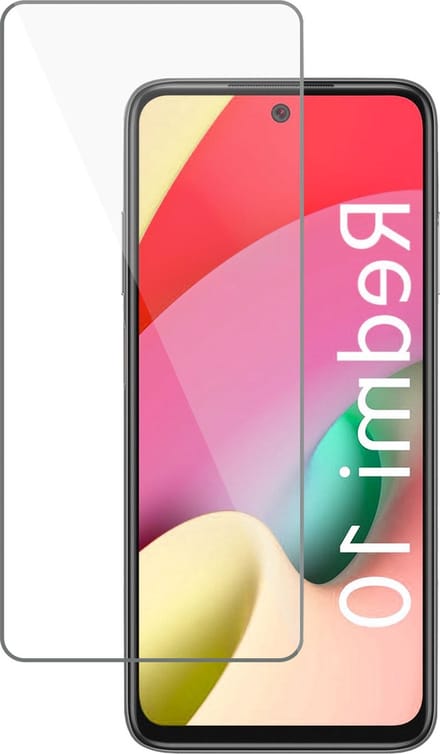 Glas Screenprotector geschikt voor Xiaomi Redmi 10 - Beschermglas Screen Protector - 1x