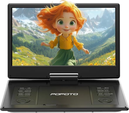 Draagbare DVD speler - Portable DVD speler - Met USB en Accu - Voor in Auto - Multimediaunit
