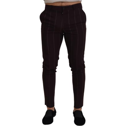Gestreepte Dress Pants Slim Fit