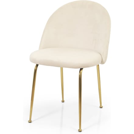 Milton & Oldbrook Velvet Eetkamerstoel Luxor Beige