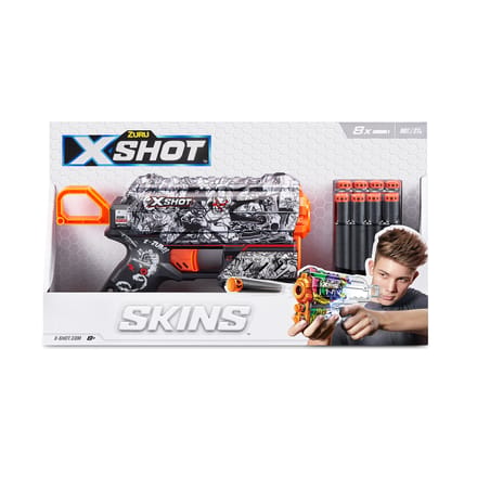 Xshot -shot Skins Flux met 8 darts - Striper Dartgeweren