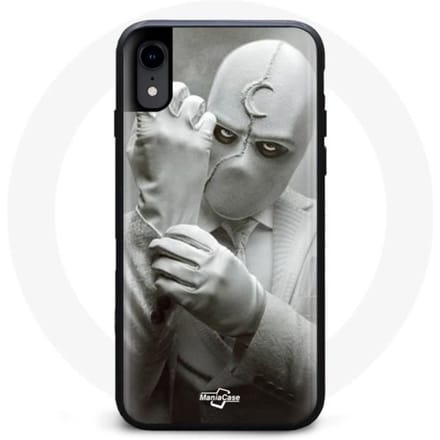 Coque pour Iphone XR - MANIACASE - Moon Knight - Noir - Plastique - Mixte