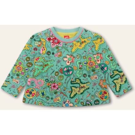 Oilily Hikky Sweater- maat86/24m Creme de Menthe