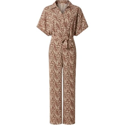 ESMARA Dames crêpe jumpsuit (Bruin/beige, M (40/42))