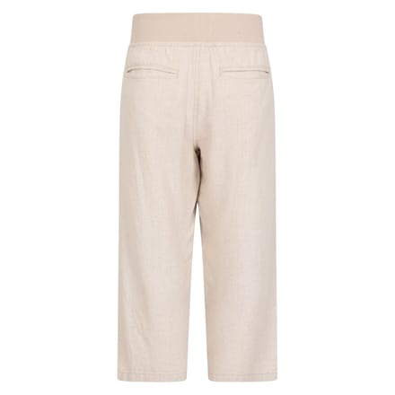 Mountain Warehouse Dames/Dames Skye Linnen Mix Capri (Beige)