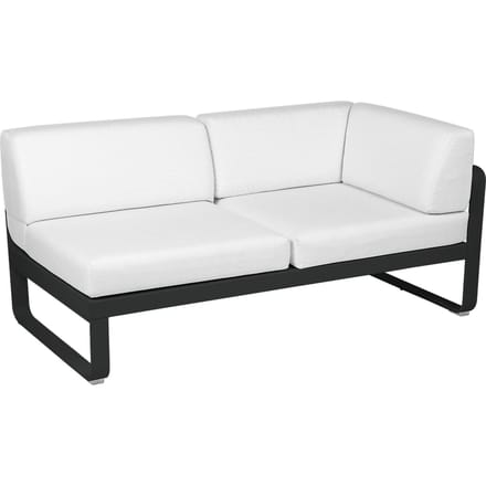 Fermob BELLEVIE hoekmodule rechts - 42 drop mat - 81 witgrijs