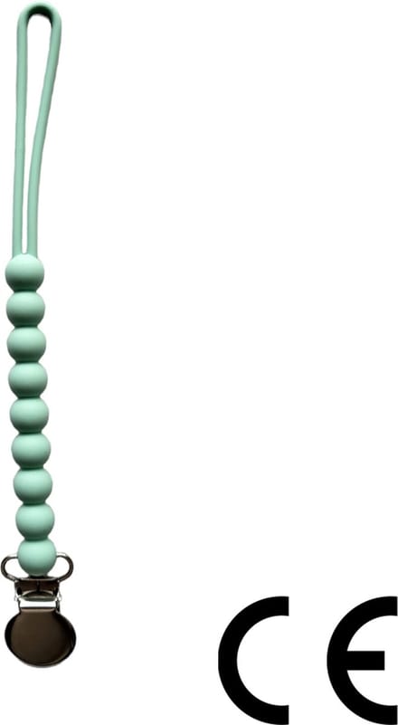 Speenkoord - spenenketting - mint - silicone bijtkralen