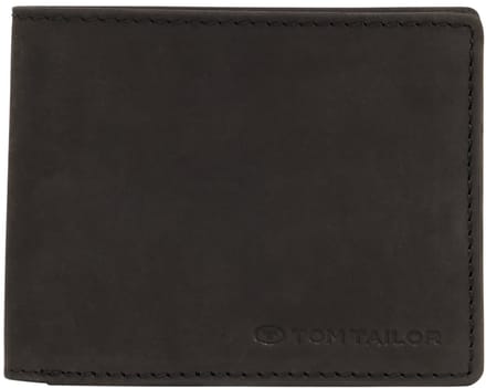 Tom Tailor - TTRON portemonnee van leer - Maat ONESIZE - schwarz / black