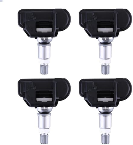 Bandenspanningssensor - TPMS sensor - Veilig Rijden - Voorgeprogrammeerd - 4 stuks - Zilverzwart