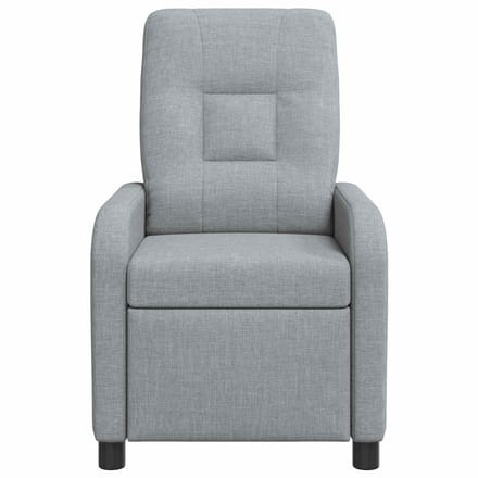 vidaXL - Recliner - Lichtgrijs - Stof