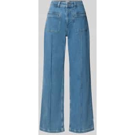 Wide & loose fit jeans van katoenmix