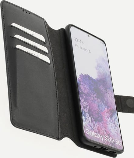 Minim 2-in-1 Samsung S20 Plus Hoesje Book Case en Back Cover Zwart