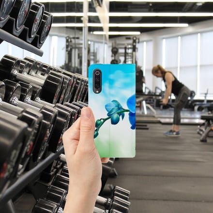 Xiaomi Mi 9 Smart Cover Orchidee Blauw - Cadeau voor je Moeder