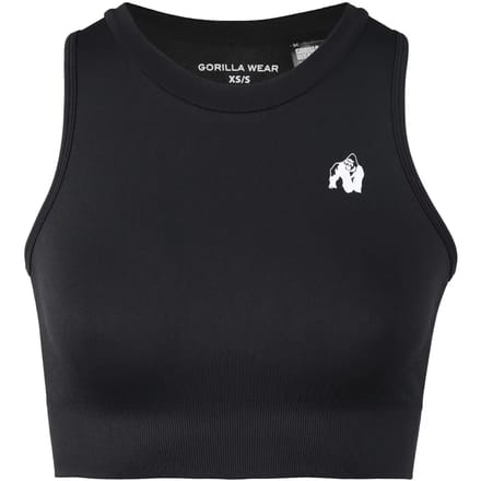 Gorilla Wear Olivia Seamless Crop Top - Zwart - M/L