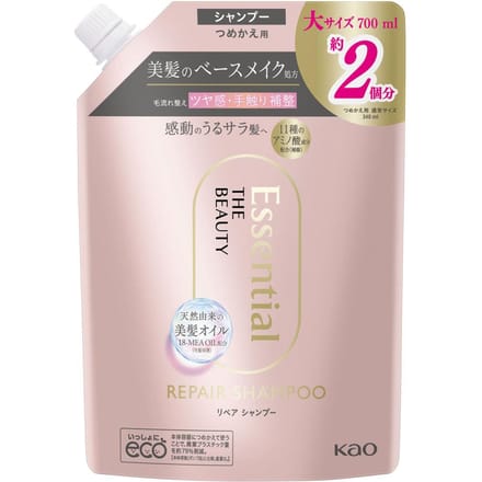 Kao - Essential The Beauty Repair Shampoo 700ml Refill