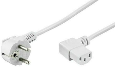 Goobay Stroomkabel met C13 plug - wit - 2 meter