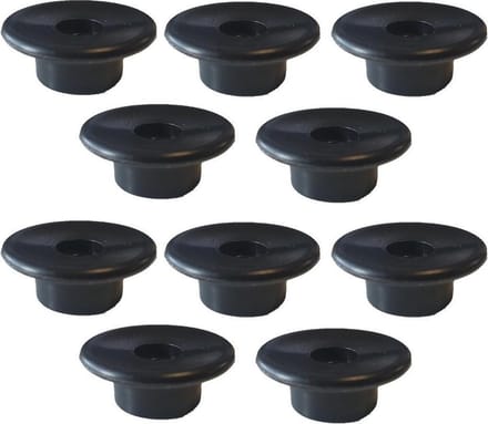10x koordhouder 31mm rond kunststof