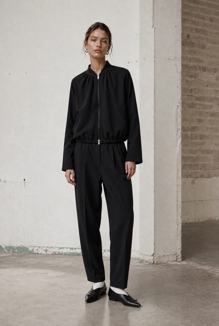 Umbretto pants technical jersey | Black - Black / S