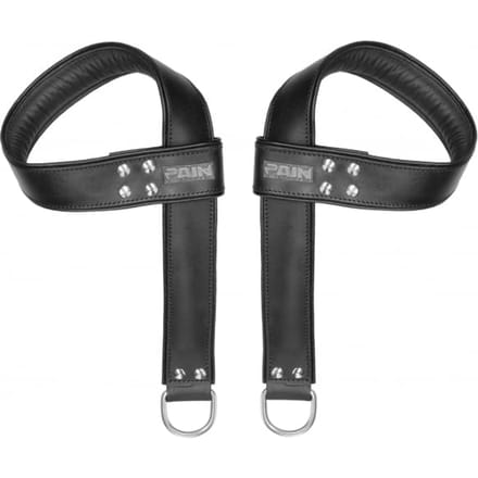 Shots - Ouch! Suspension Zadelleer Hand- en Voetboeien black
