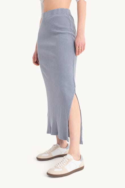 Middirok met Elastische Taille en Gemiddelde Hoogte