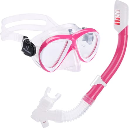 Atlantis Waikiki Combo - Snorkelset - Duikbril - Snorkel - Kinderen - Roze/Wit