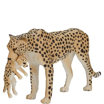Mojo - Wildlife Cheetah Female with Cub - 387167