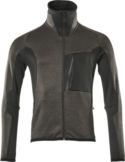 Mascot Advanced Fleecetrui met rits 17103-316 - donkerantraciet/zwart - 2XL