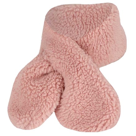 Sarlini - Baby Sjaal winter - Teddy Wol - 0/6 M - Licht Roze
