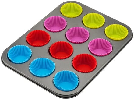 Kinghoff KH-4188 Serie - Muffinvorm - Siliconen Inzetstukken