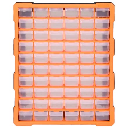 vidaXL - Organiser - met - 60 - lades - 38x16x47,5 - cm