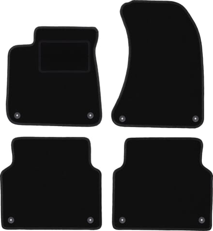 Zwarte veloursmatten voor: Audi A8 D4 sedan (2009-2017)