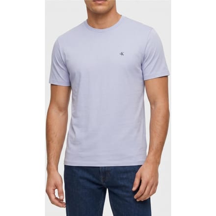 Calvin Klein Ss Classic Monogram T-shirt Casual Blue Größe: S | Basic T-Shirts Outlet | Herren | Blau