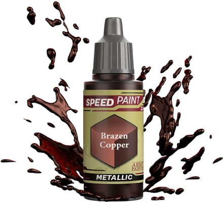 The Army Painter Speedpaint metallic acrylverf Brazen Copper 18ml.