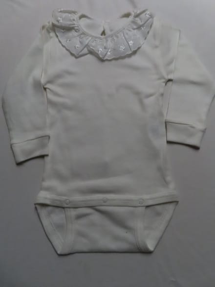 Romper- Meisjes - Off white - Lange mouw - Met kraagje - 2 jaar 92