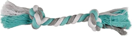 Speeltouw Hond - Kauw Touw - Samen Spelen - Twee Knopen - 35 cm - Mint Grijs
