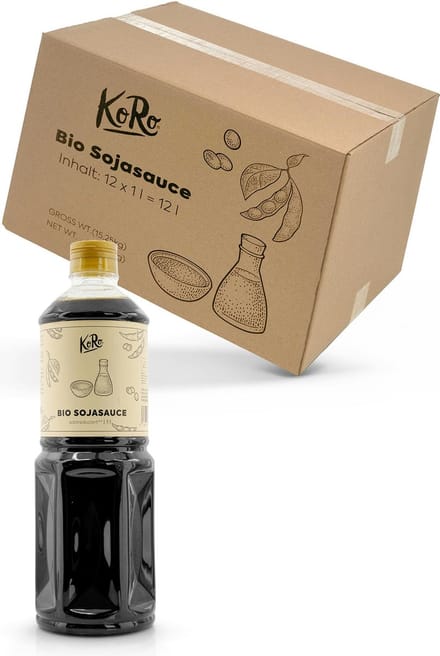 KoRo | Bio vegan sojasaus met minder zout 12 x 1 L