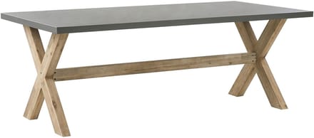 OLBIA - Tuintafel - Grijs - 100 x 200 cm - Vezelcement